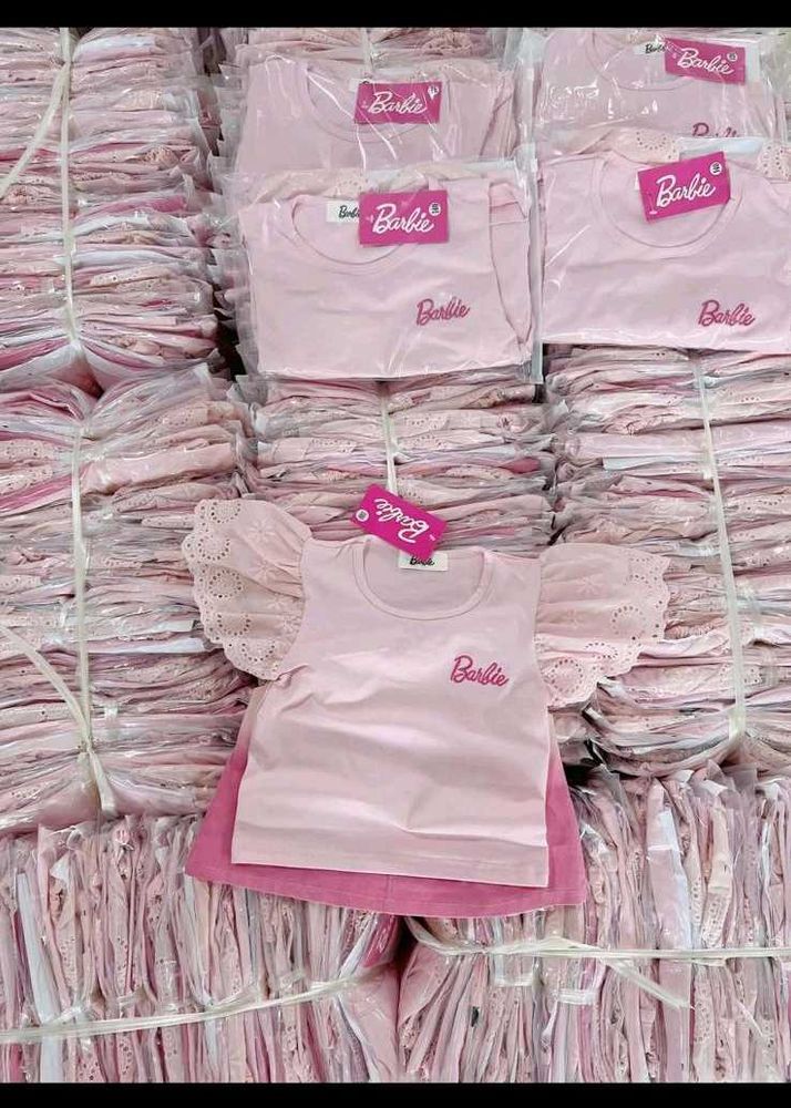 Pink Barbie Top with Lace Sleeves