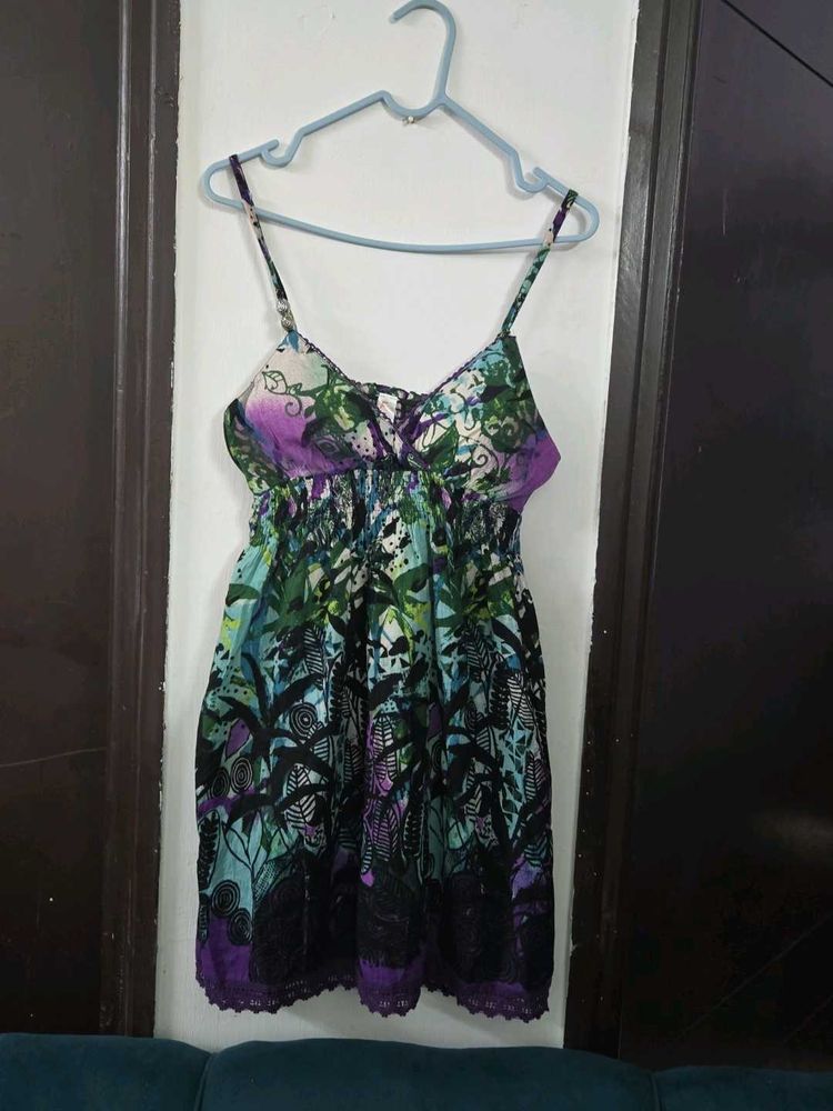padded Floral Print Sundress bust 34/36