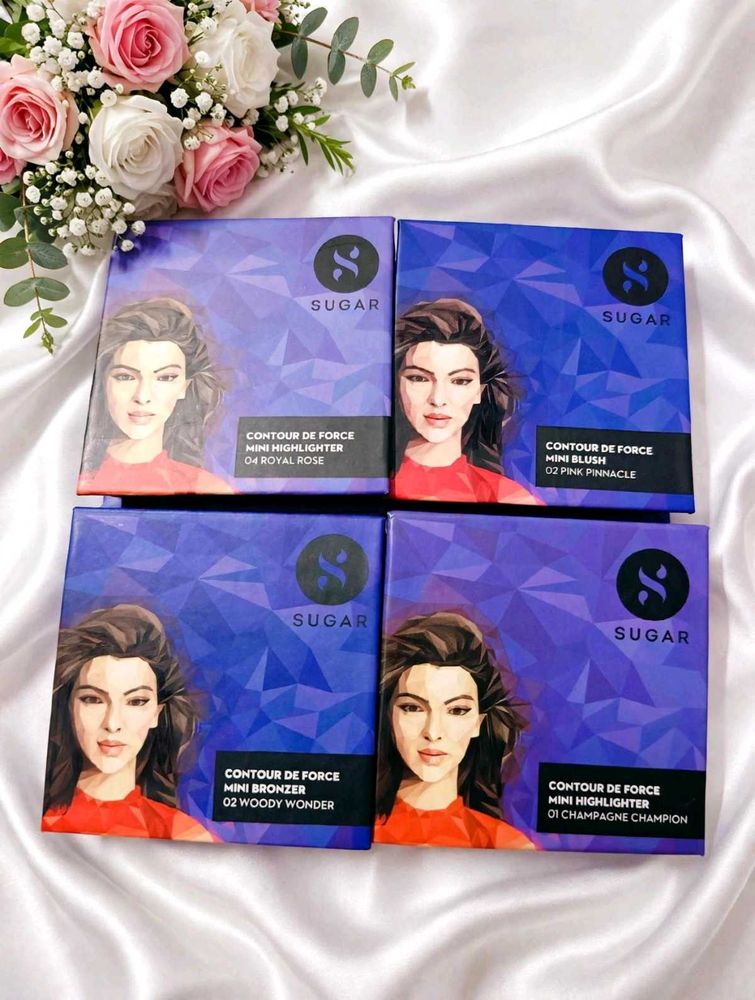 SUGAR Contour De Force Mini Highlighters &amp; Bronzer