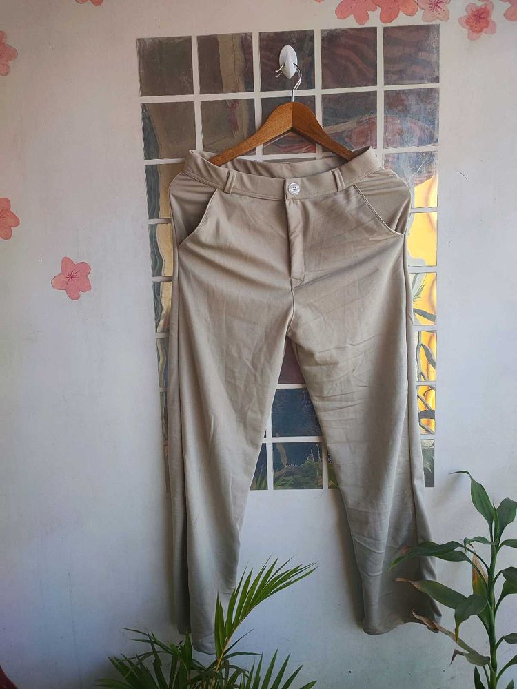 Beige formal Pants