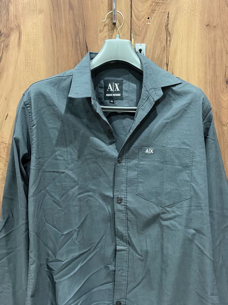 AX Armani Exchange Men's Grey Shirt