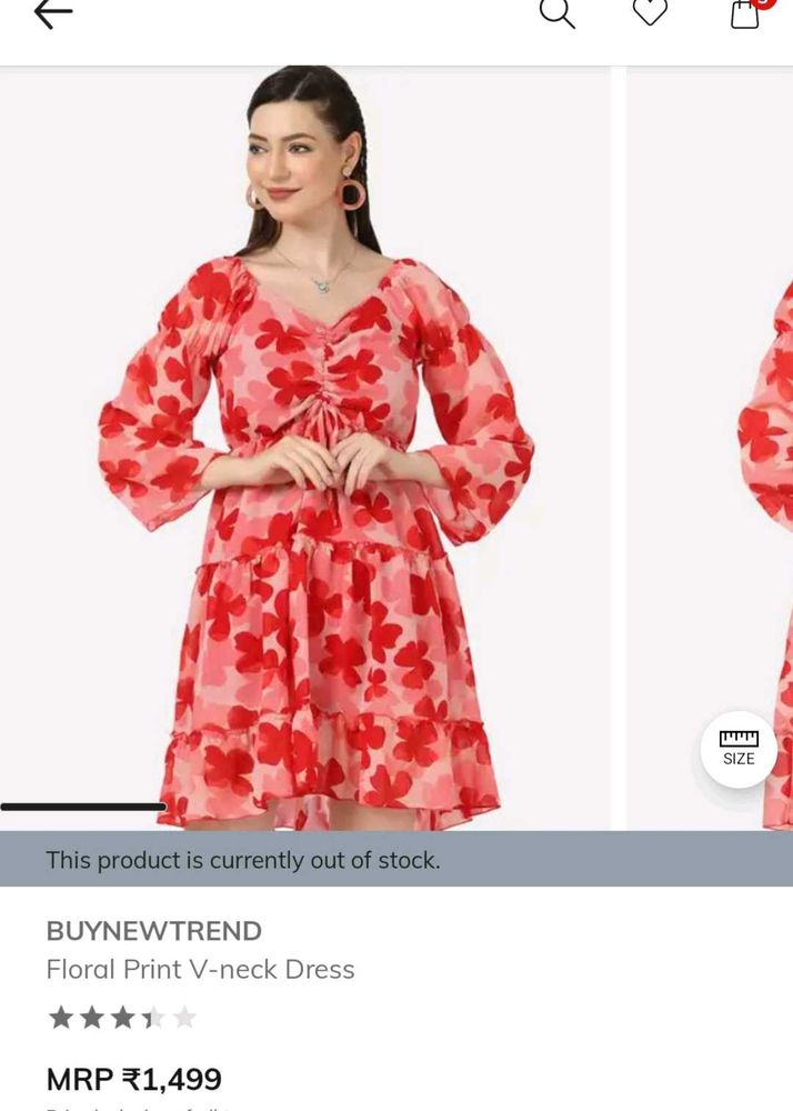 Chic Floral Print V-Neck Mini Dress