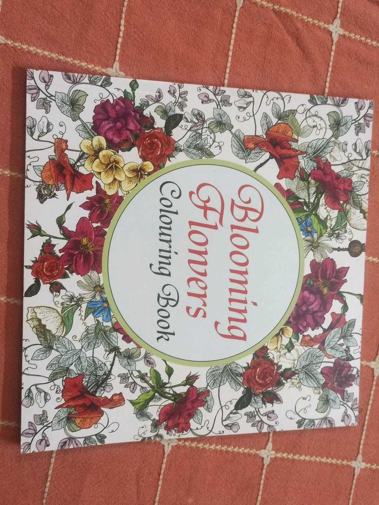 Blooming Flowers Colouring Book