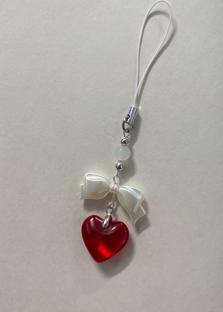 Heart Charm Phone Strap
