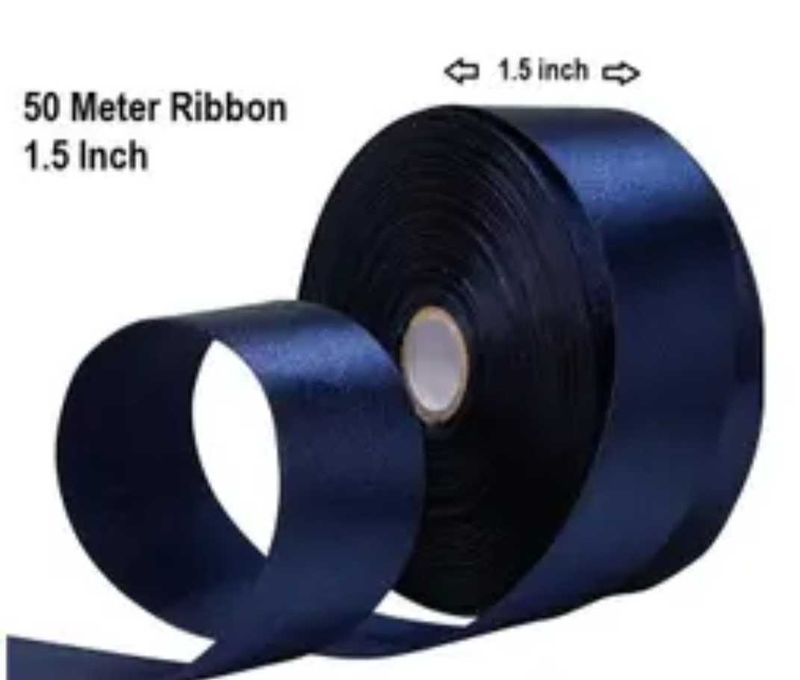 50 Meter Navy Blue Satin Ribbon