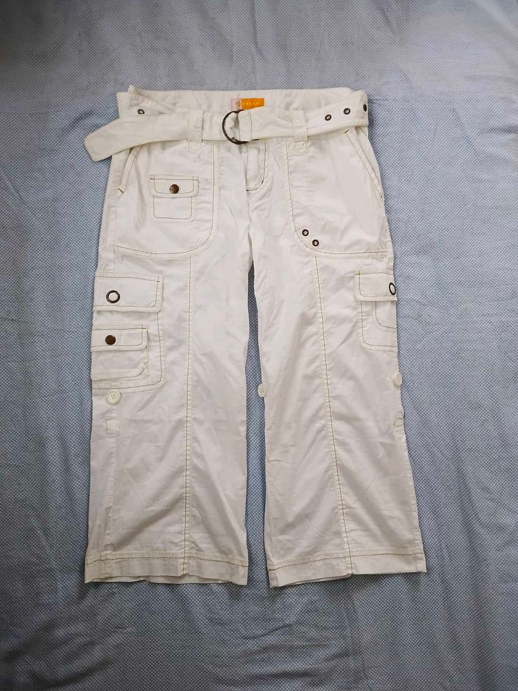 ⊹₊ ⋆ y2k cargo capri pants ⋆ ₊⊹