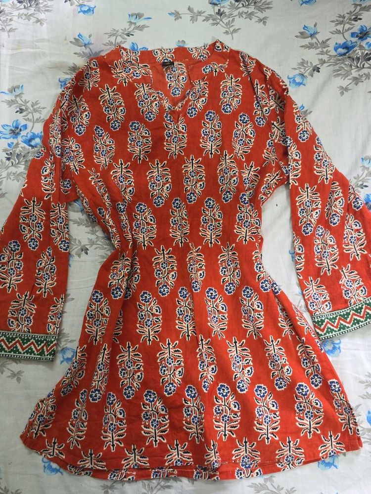 Boho Floral Print Kurta