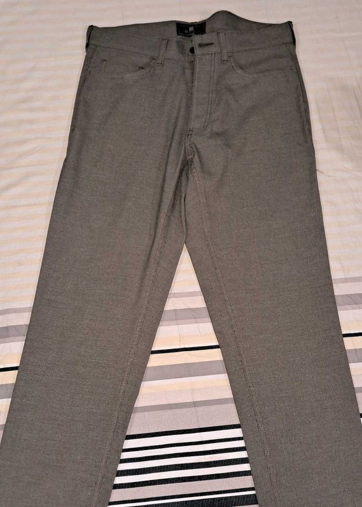 Marks &amp; Spencer brown micro check Casual Pants