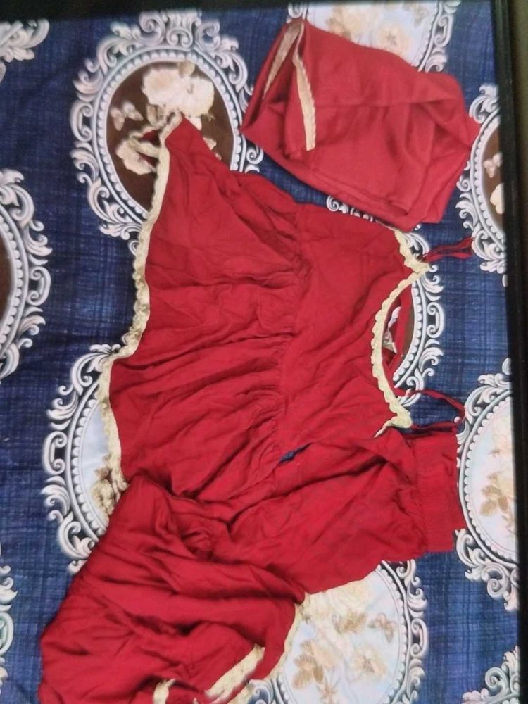 Rakhi Peplum Maroon Sharara suit