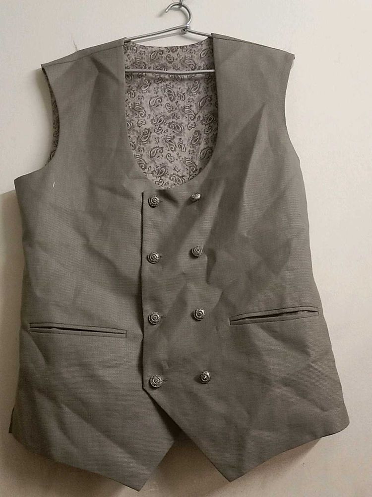 Men's Grey Formal Vest