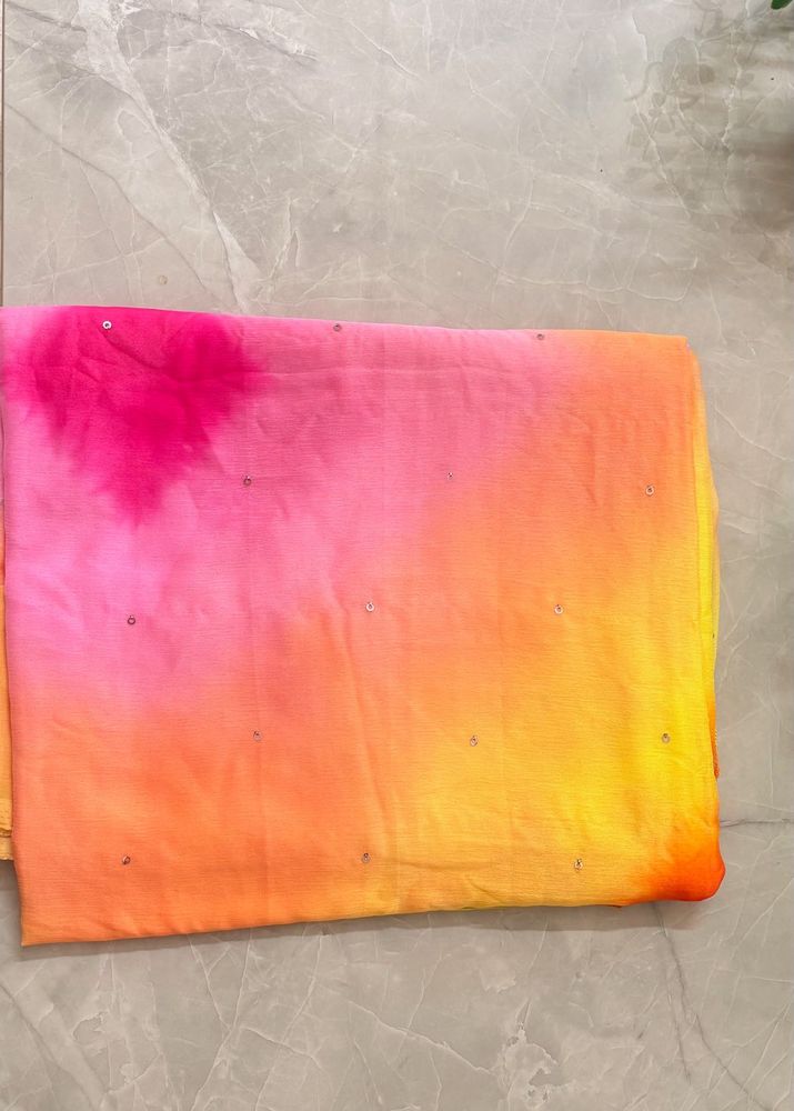Vibrant Ombre Sequined Saree