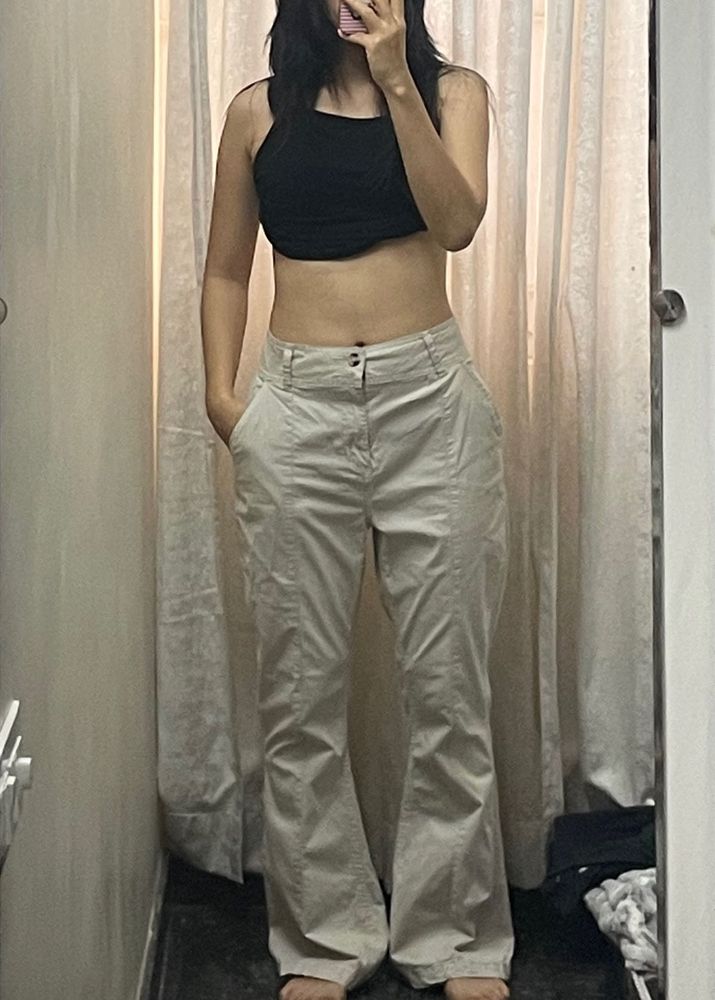Zudio Beige Bell bottoms