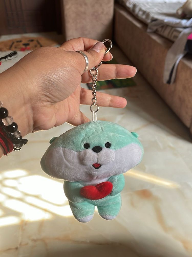 Cute Plush Bear Keychain