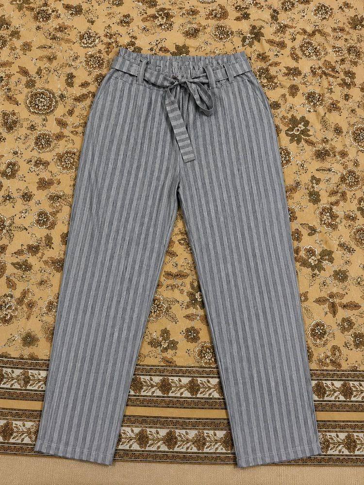 Striped Tie-Waist Pants