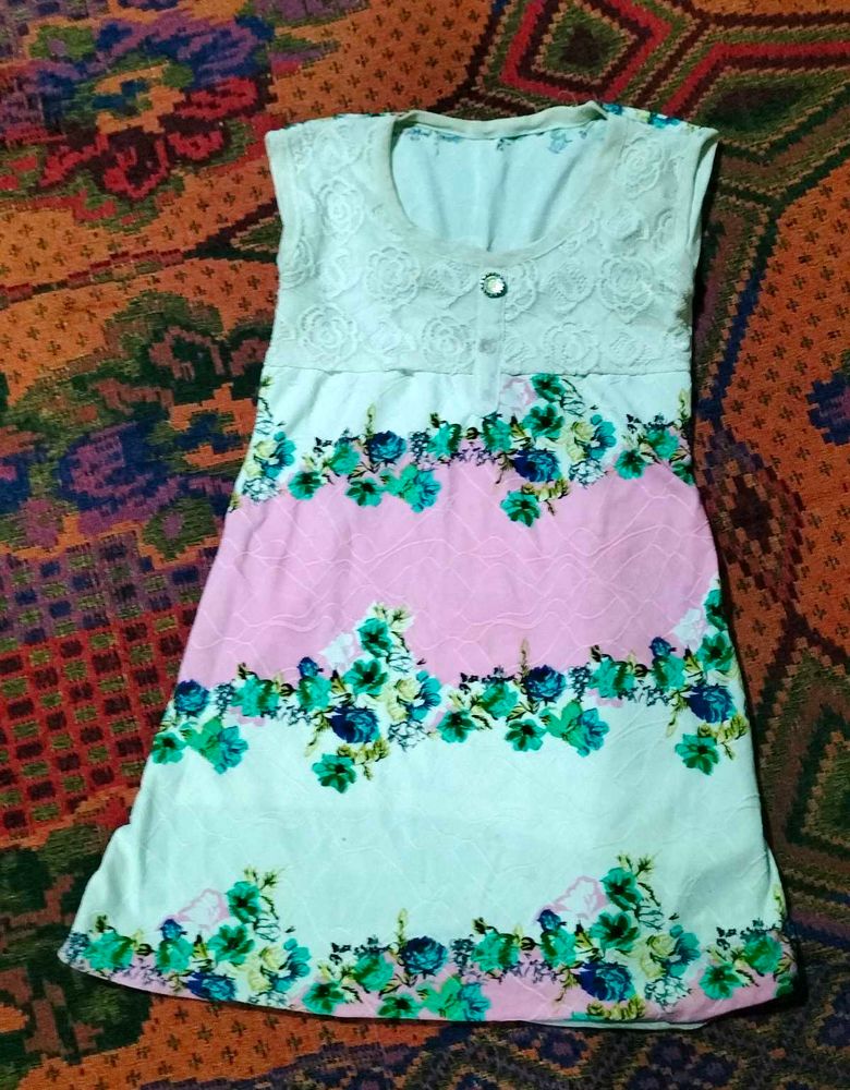 Floral Print Dress Material