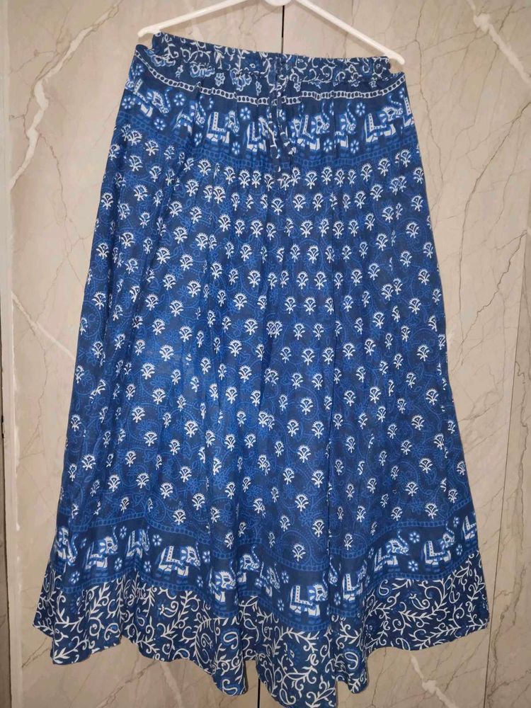 Blue long Skirt