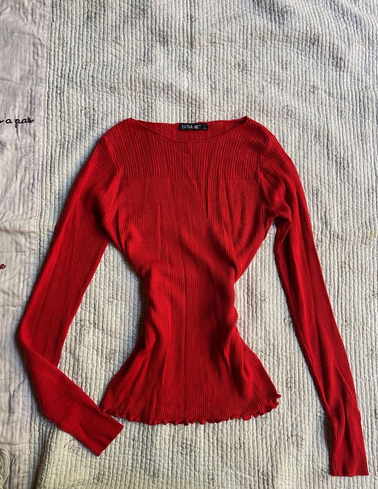 chic ribbeb fitted top