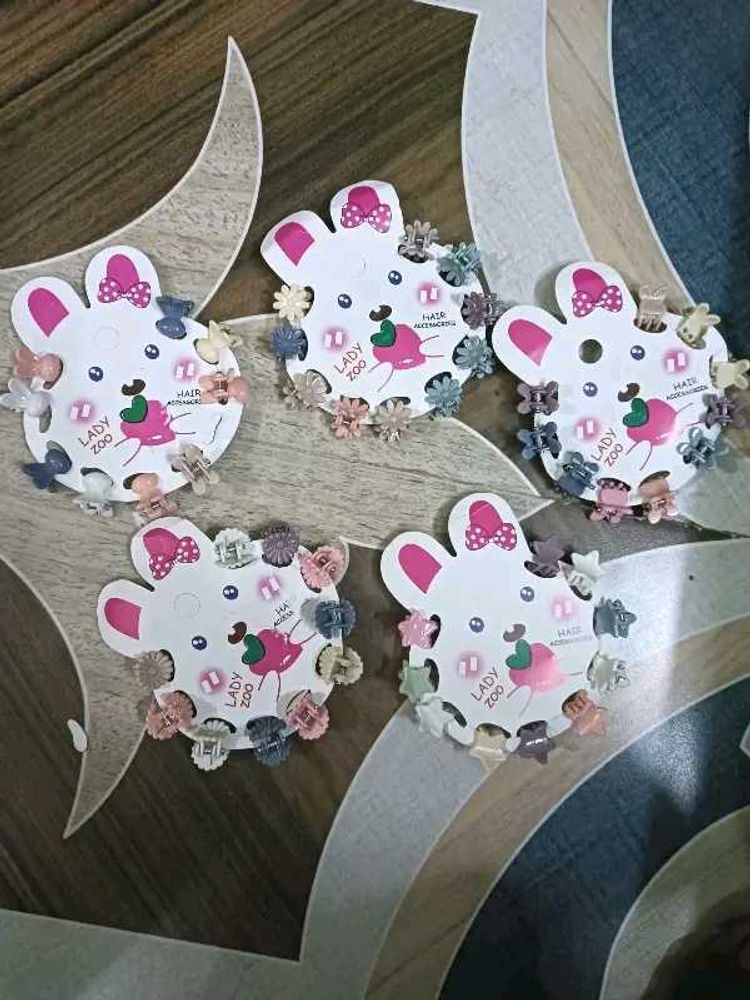 Cute Bunny Hair Clips - Set of 5