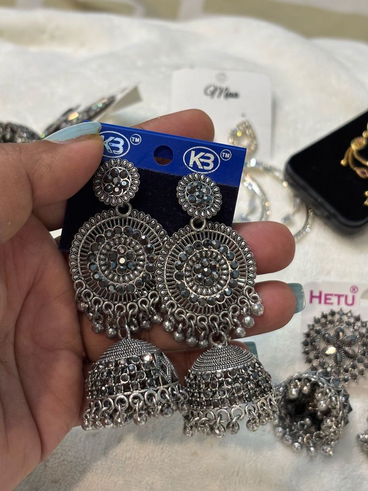 3 pair Elegant Jhumka Earrings