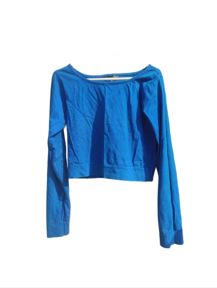 Crop long sleeve tee💙
