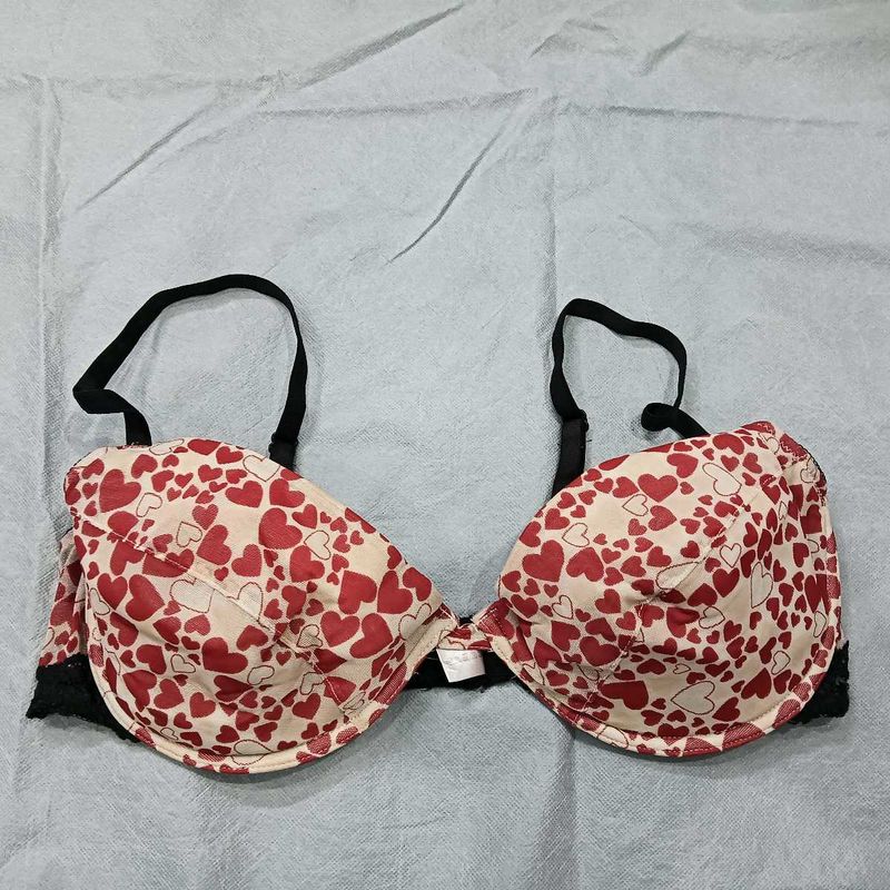 Cute Hear😍t Print Bra
