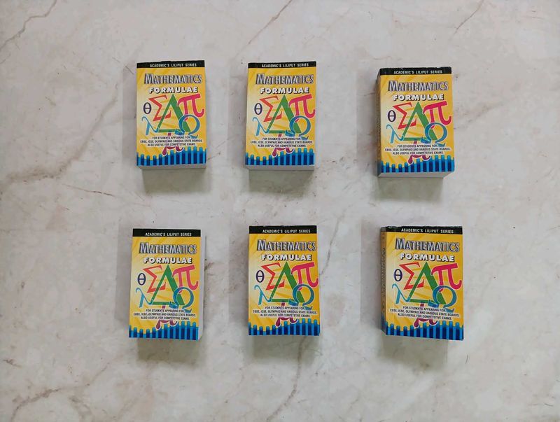 MATHS FORMULAE POCKET BOOKS ( SET OF 6)