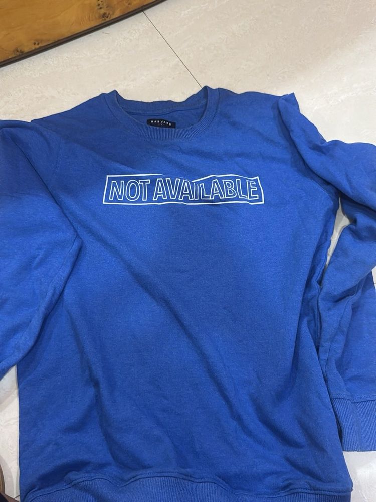 Blue Graphic Sweatshirt