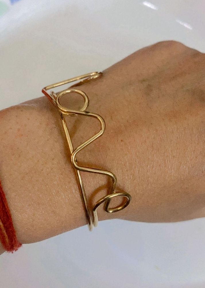 Unique "Love" Word Bangle Bracelet