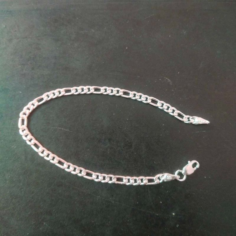 Pure Silver Classic Figaro Chain Bracelet