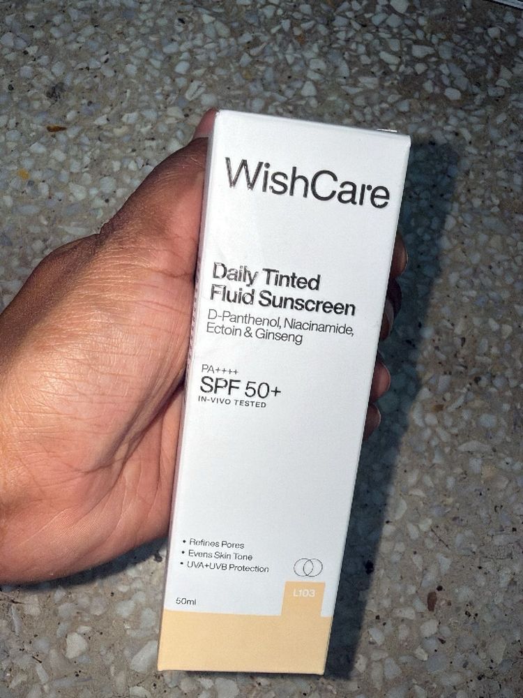 WishCare Daily Tinted Fluid Sunscreen SPF 50+