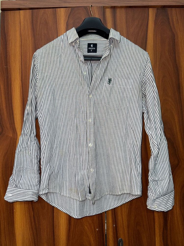 Red Tape Men's Striped Button-Down Shirt | Size (S