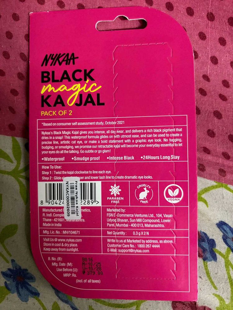 Nykaa Black Magic Kajal - Pack of 2