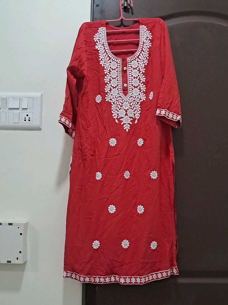 Beautiful Red Kurti