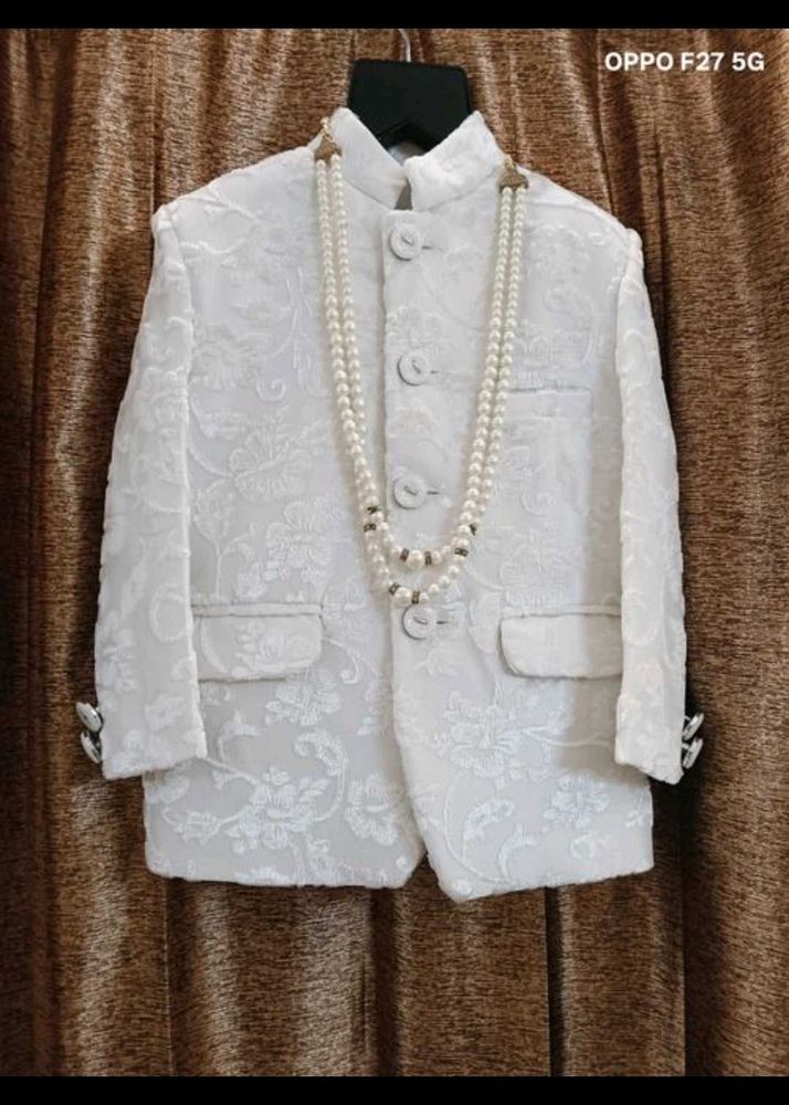 34. Elegant White Ethnic Jacket