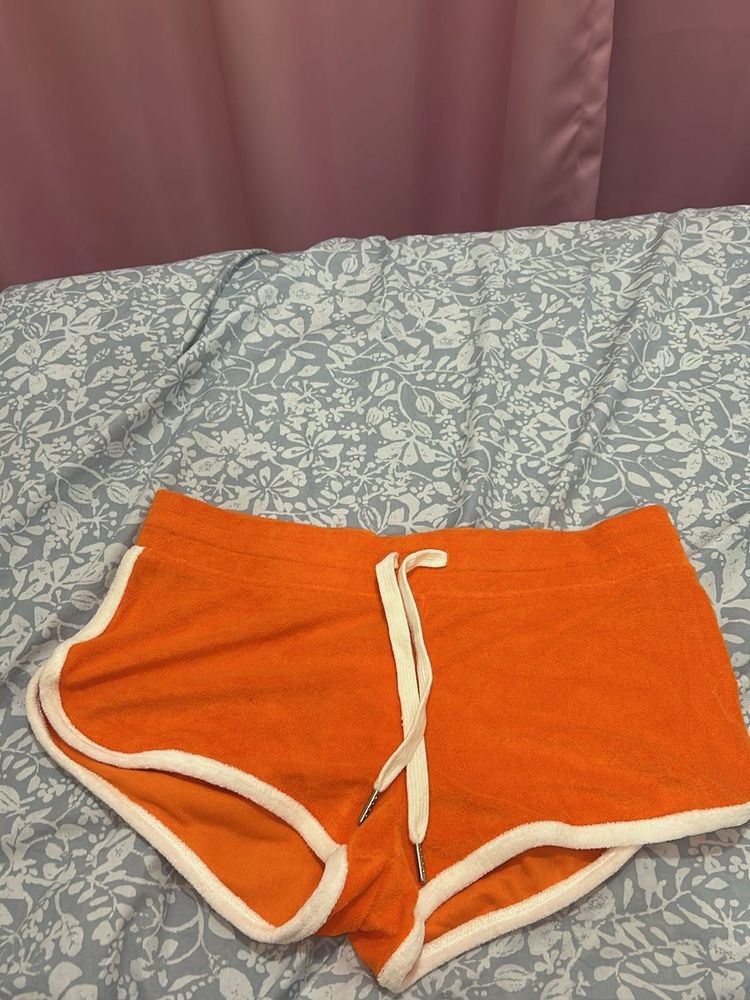 Orange Sporty Shorts From H&amp;M