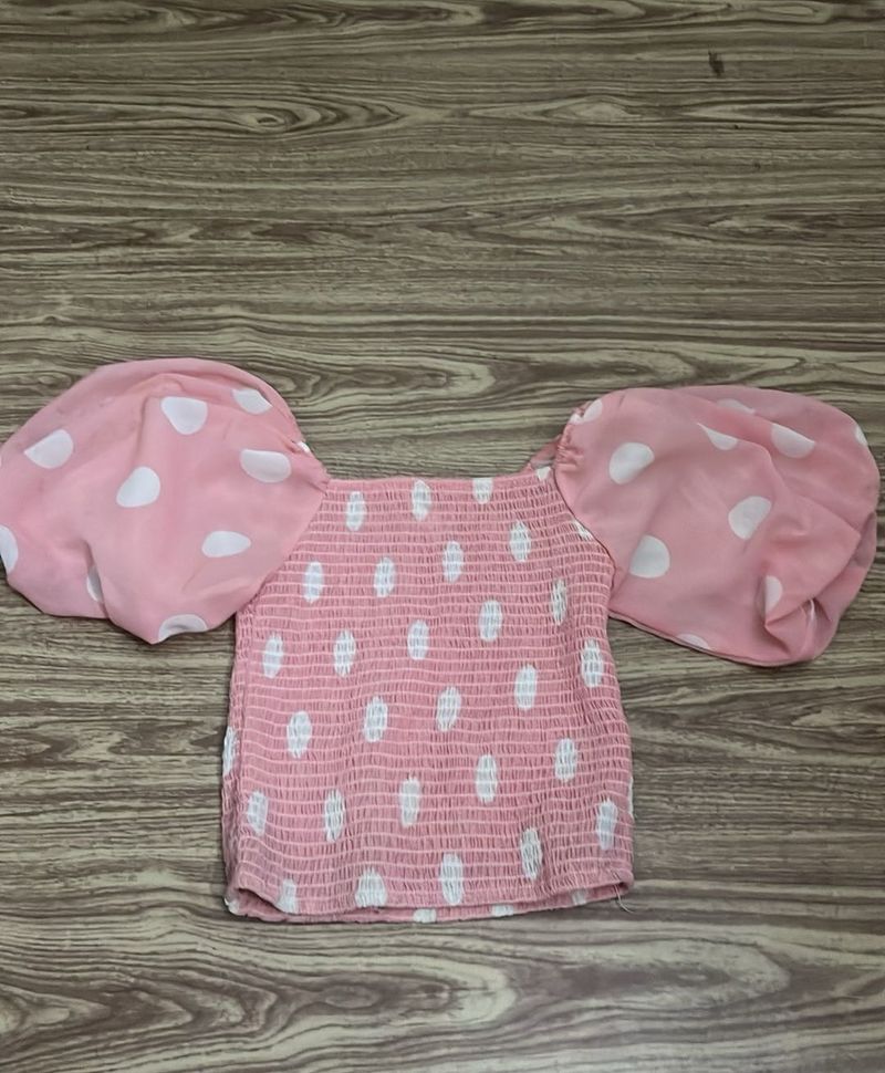 polka dot top