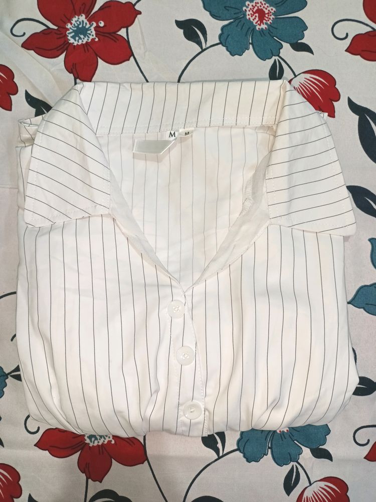 Striped Button-Down Shirt