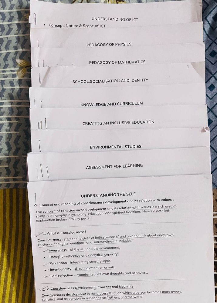 B.Ed 2nd year notes