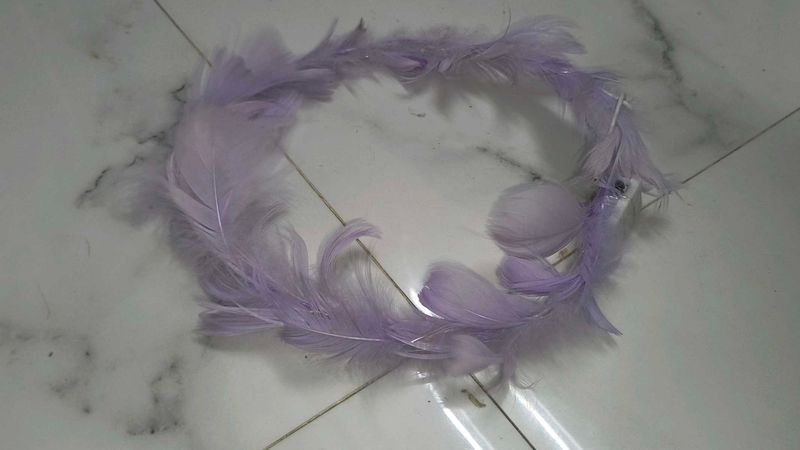 Lavender Feather Headband