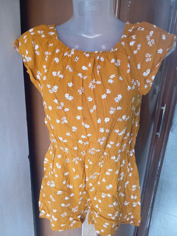 Floral Print Romper