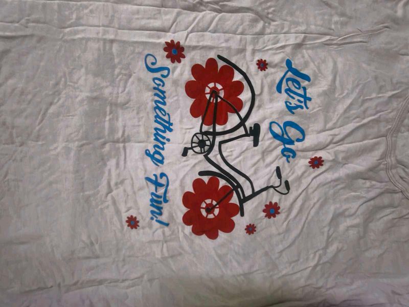 Cute Bicycle Graphic T-Shirt