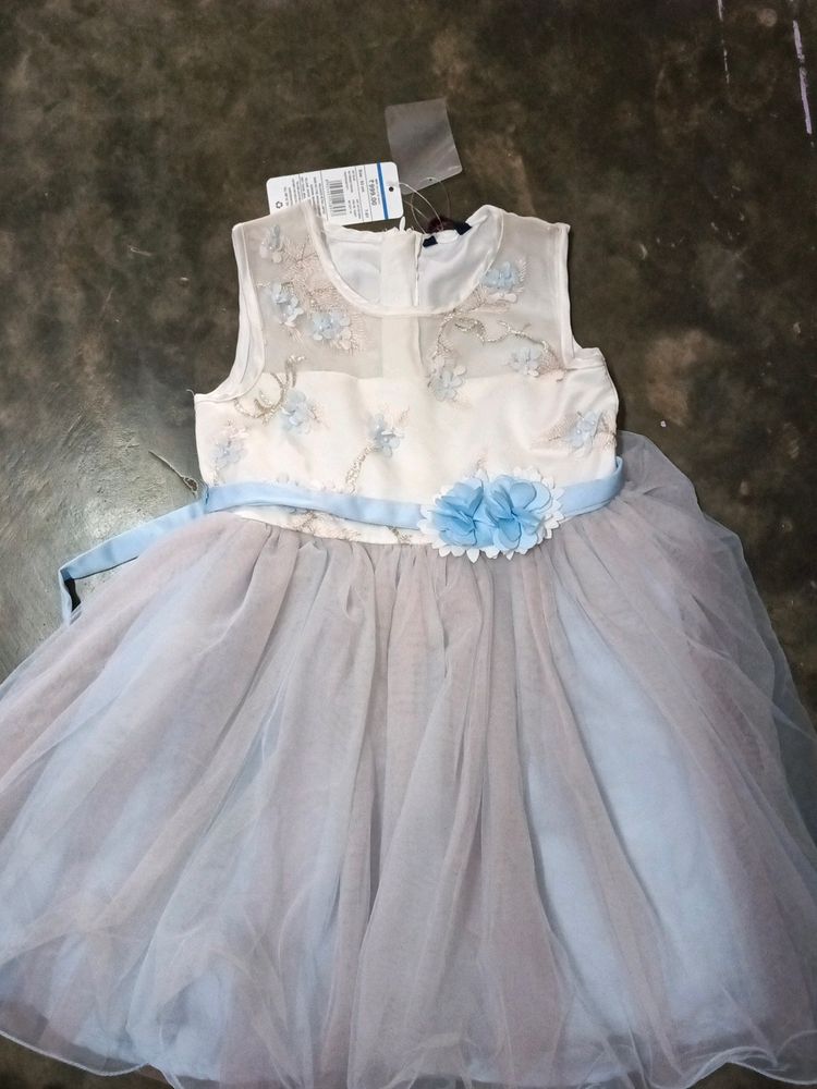 Brandsky Blue Colour New Frock For  Girls With Age