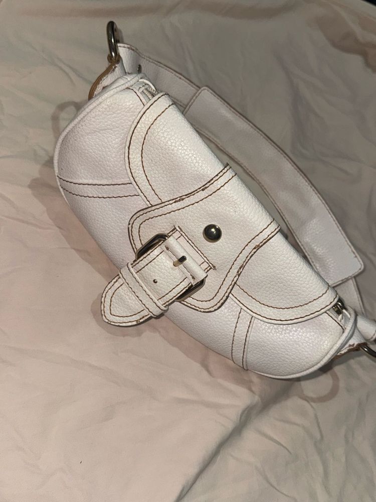 Vintage Mango White Shoulder Bag 🤍