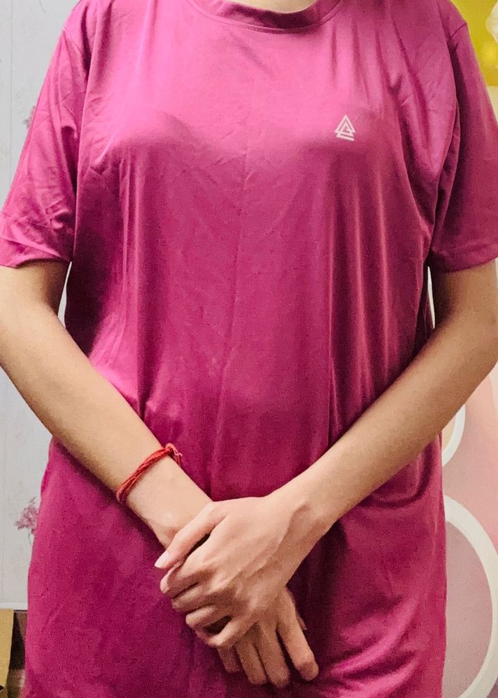 Vibrant Pink Gym T-Shirt