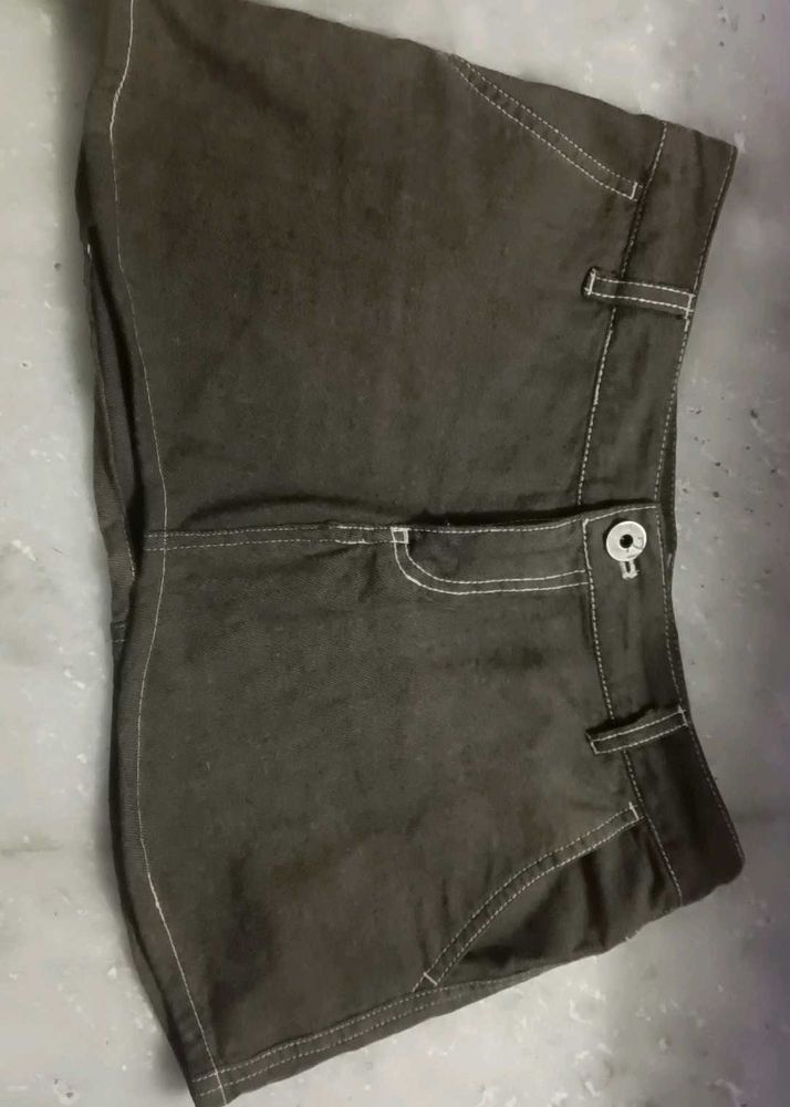 Brown Utility skirt made by Shorts