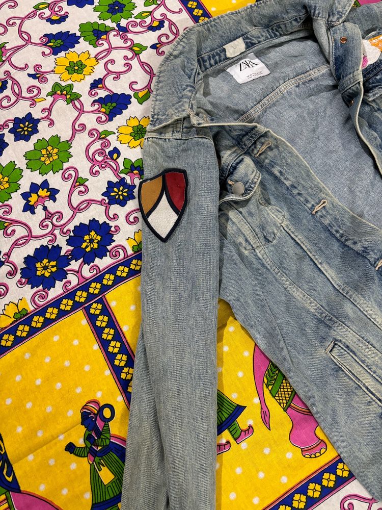 Zara Denim Jacket with Patch