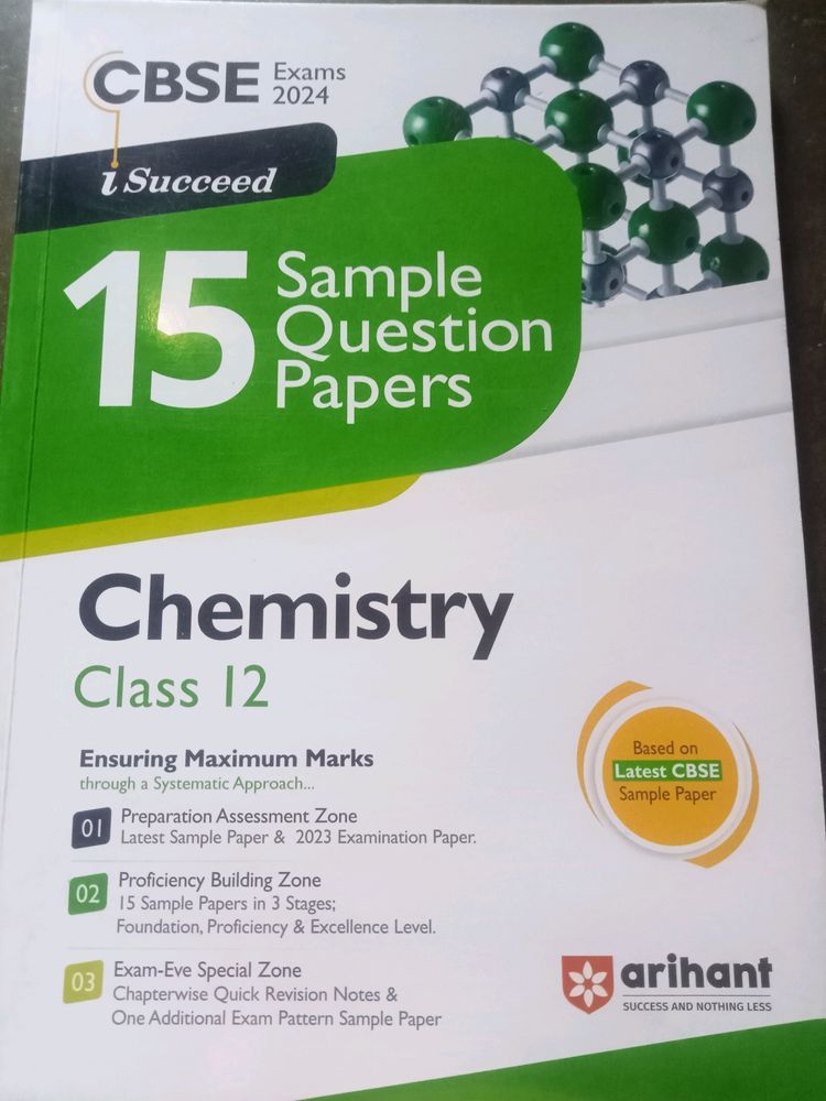 Class 12th, Arihant Chemistry Sample Paper