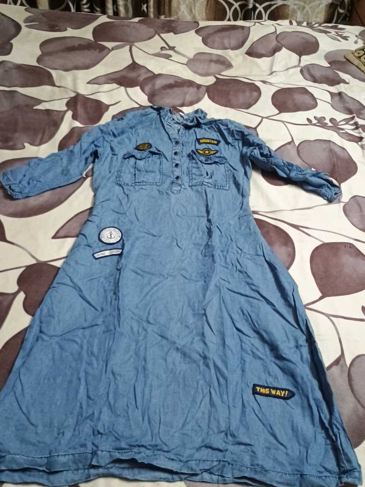 blue kurti or top long