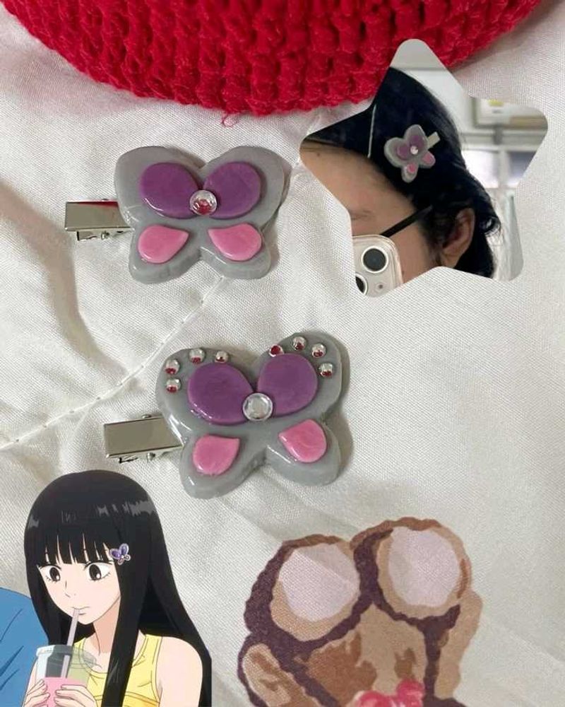Cute Sawako Butterfly Anime Hair Clip