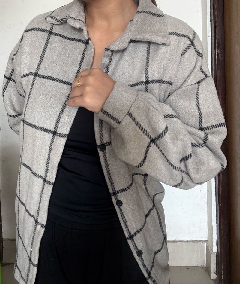 🖤Checked Overshirt Jacket🖤